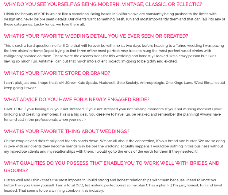 Cotton and Oak affordable san francisco wedding planners 